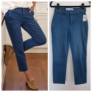 NWT Frank & Eileen Wicklow Italian Performance Denim Chino in 1977 Wash Size 6